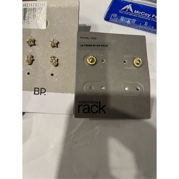 Nordstrom 3 pair of earrings bundle - Picture 2 of 6